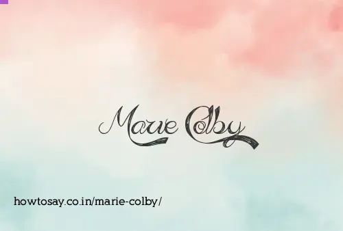Marie Colby