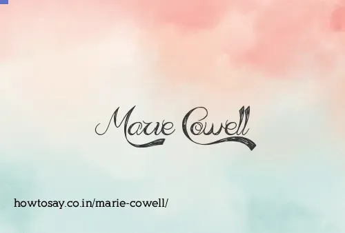 Marie Cowell