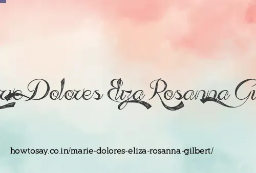 Marie Dolores Eliza Rosanna Gilbert