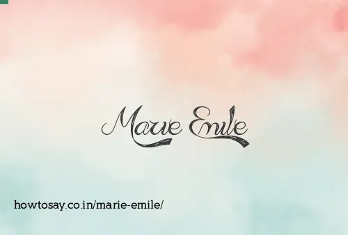 Marie Emile