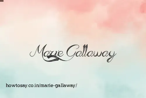 Marie Gallaway