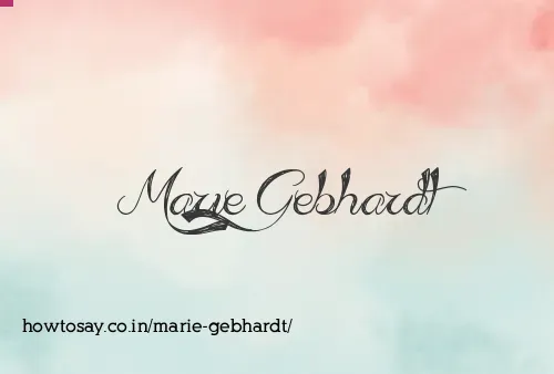 Marie Gebhardt