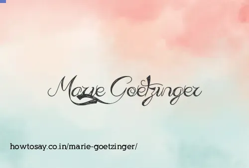Marie Goetzinger