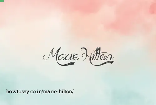 Marie Hilton