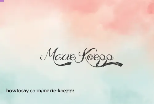 Marie Koepp