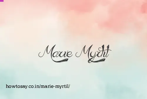 Marie Myrtil