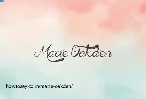Marie Oakden