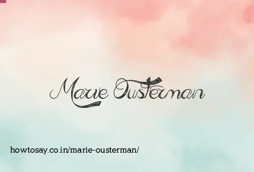 Marie Ousterman