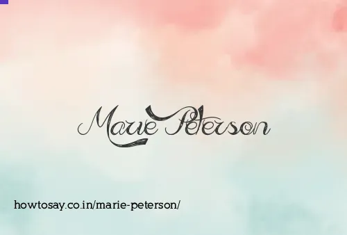 Marie Peterson