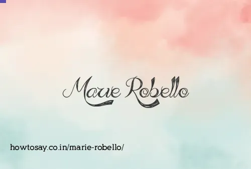 Marie Robello