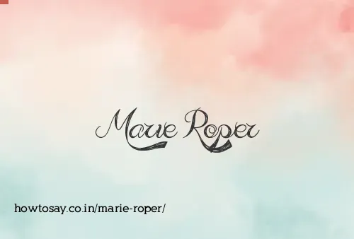 Marie Roper