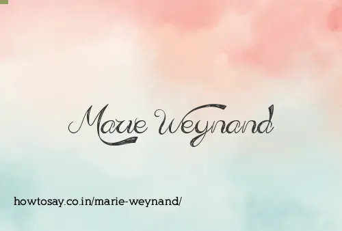 Marie Weynand