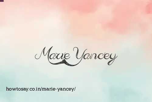 Marie Yancey