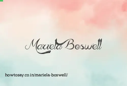 Mariela Boswell