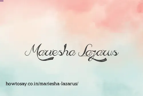 Mariesha Lazarus