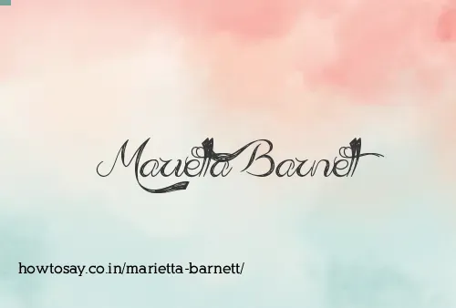 Marietta Barnett