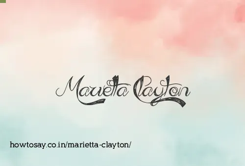 Marietta Clayton