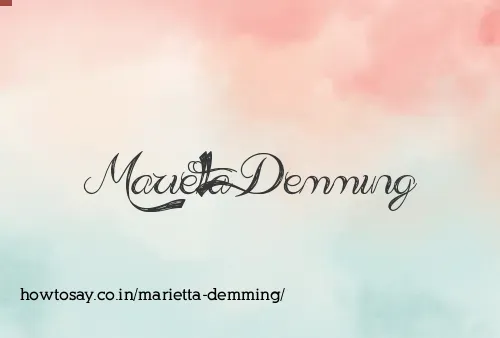 Marietta Demming