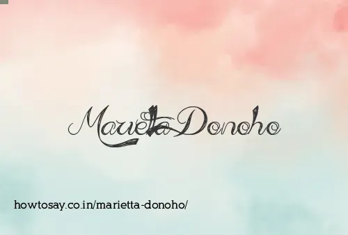 Marietta Donoho