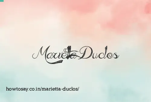 Marietta Duclos