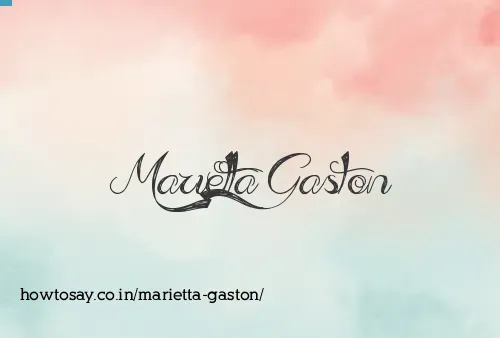 Marietta Gaston