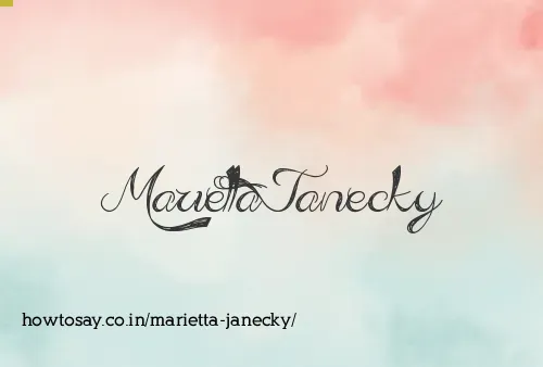 Marietta Janecky