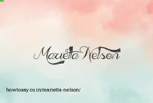 Marietta Nelson