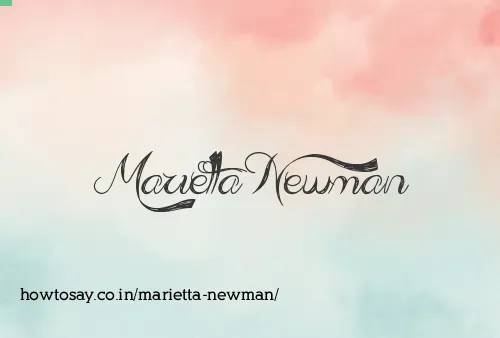 Marietta Newman