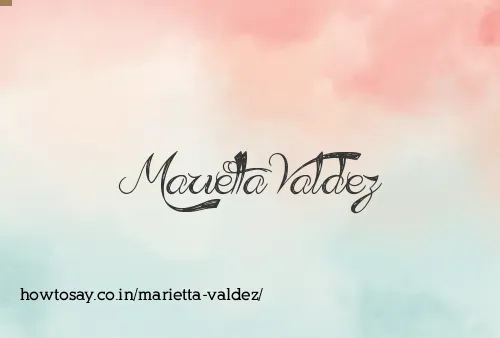 Marietta Valdez