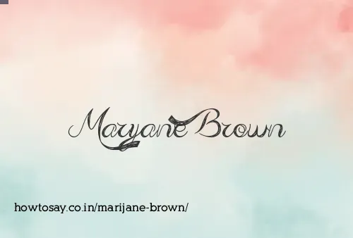 Marijane Brown