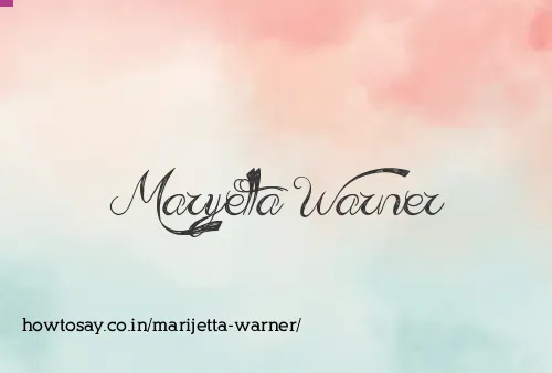 Marijetta Warner