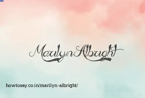 Marilyn Albright