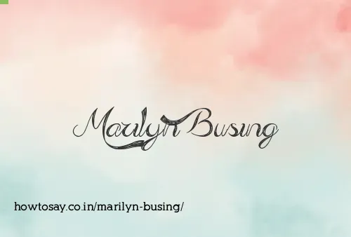 Marilyn Busing