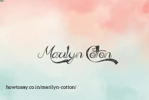 Marilyn Cotton