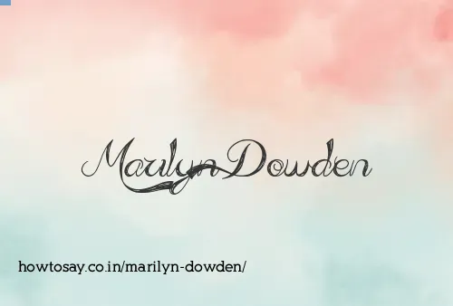 Marilyn Dowden