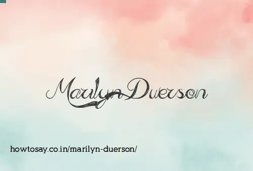 Marilyn Duerson