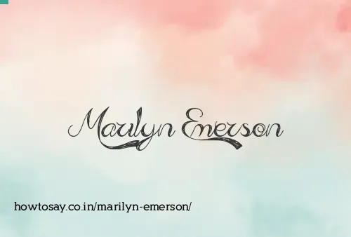 Marilyn Emerson