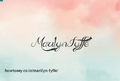 Marilyn Fyffe