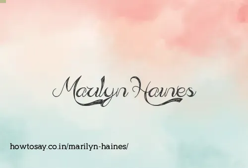 Marilyn Haines