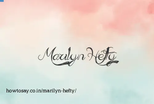 Marilyn Hefty
