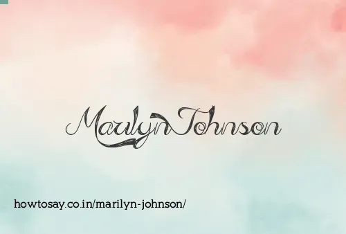 Marilyn Johnson