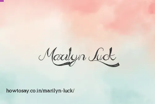 Marilyn Luck