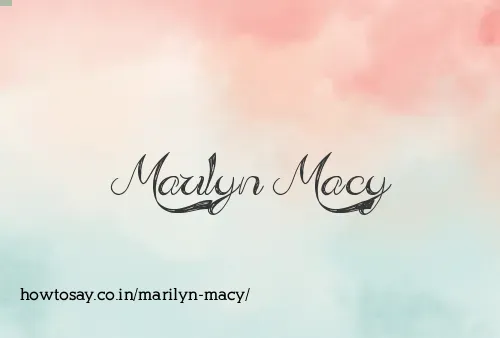 Marilyn Macy