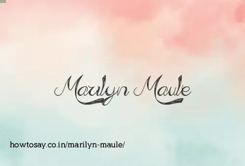 Marilyn Maule
