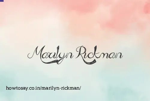 Marilyn Rickman