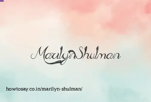 Marilyn Shulman