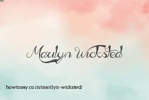 Marilyn Wicksted