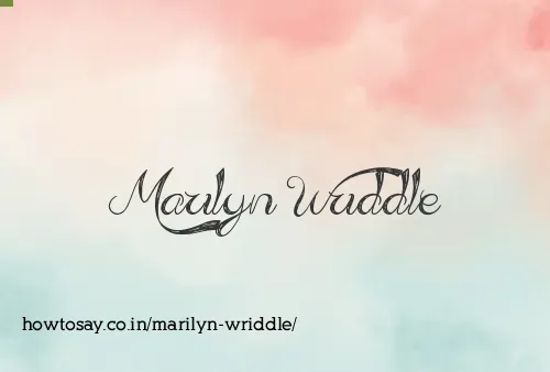 Marilyn Wriddle