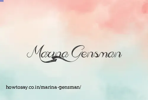 Marina Gensman