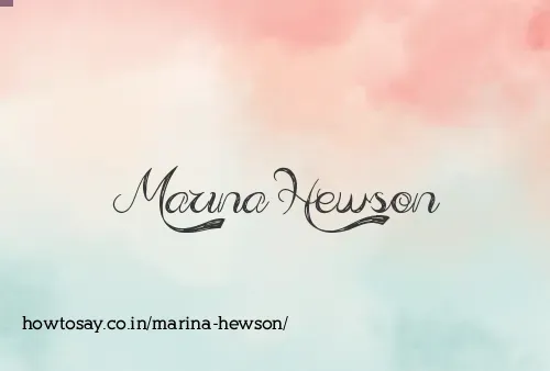 Marina Hewson